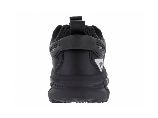 Tenis de baloncesto ATOK color negro con detalles blancos y suela gruesa.